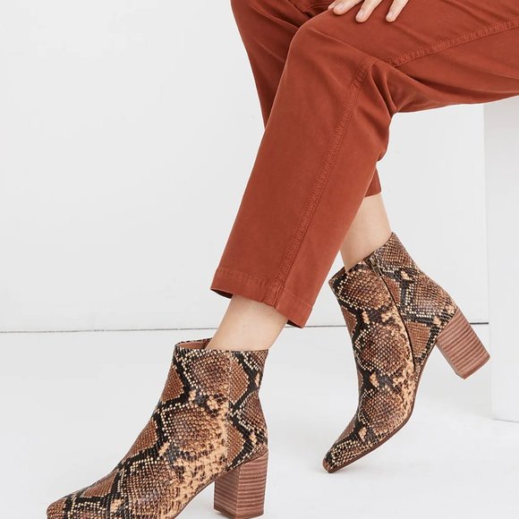 Madewell The Fiona Boot in Snake Embossed Leather - Picture 4 of 4